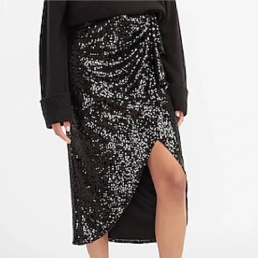 EXPRESS sequins midi skirt